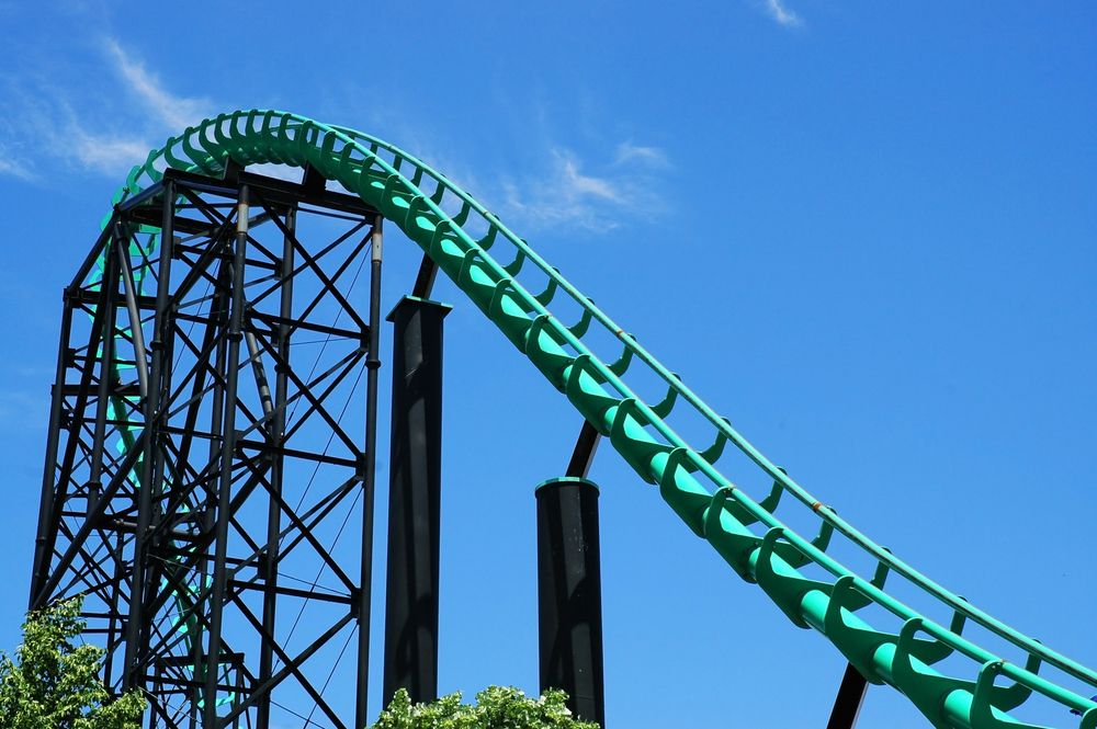A rollercoaster at Kennywood