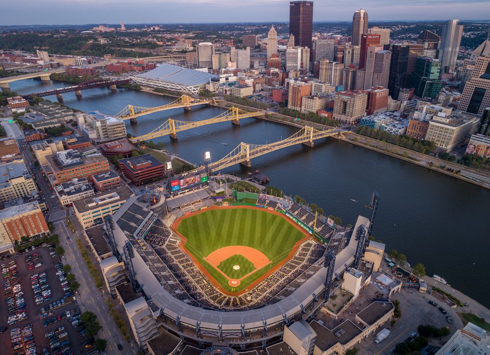 Aerial view of the PNC Park