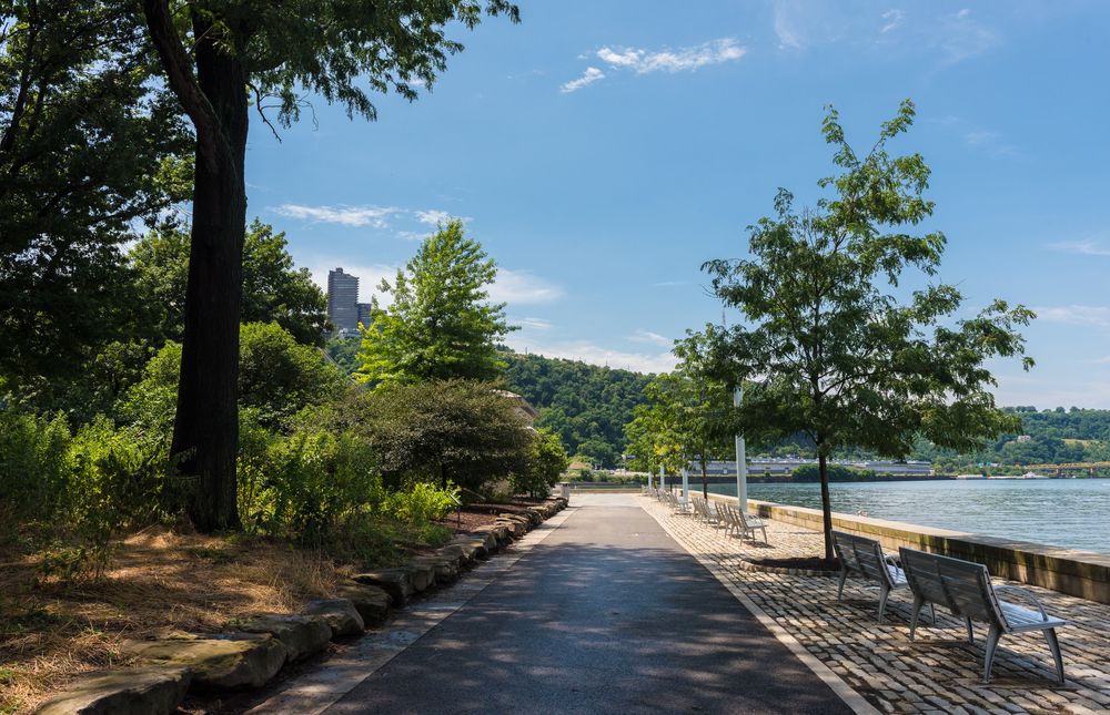Riverside pathway at Point State Park