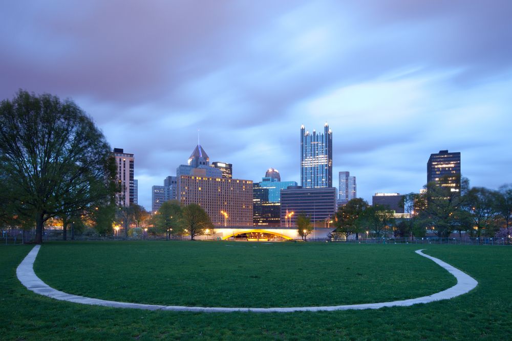 The grounds of Point State Park