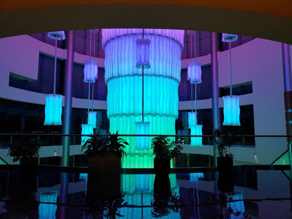 Synchronized lights in Rivers Casino Pittsburgh