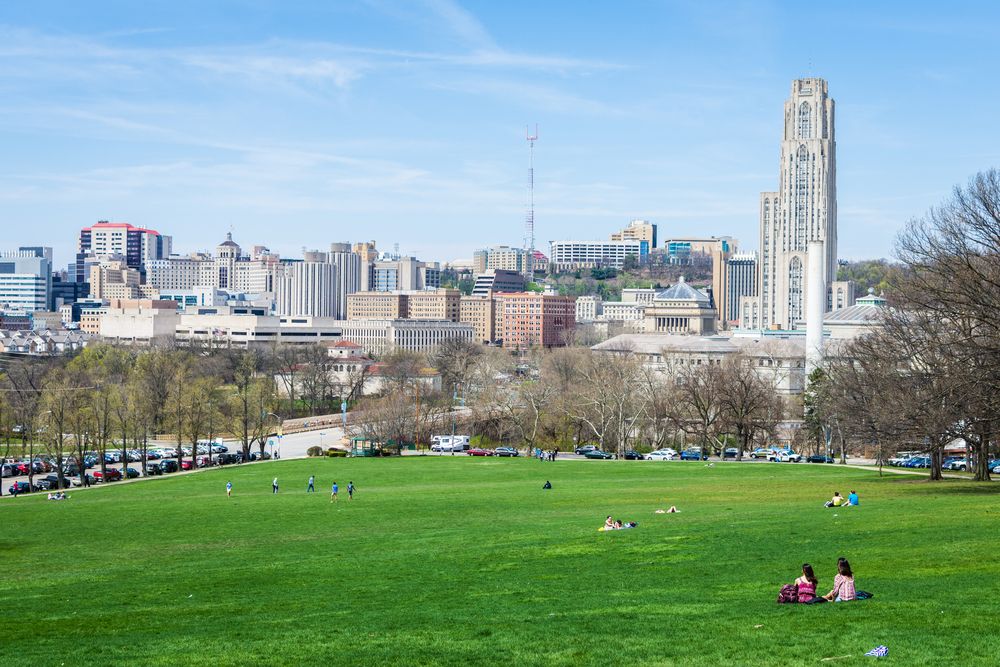 The grounds of Schenley Park