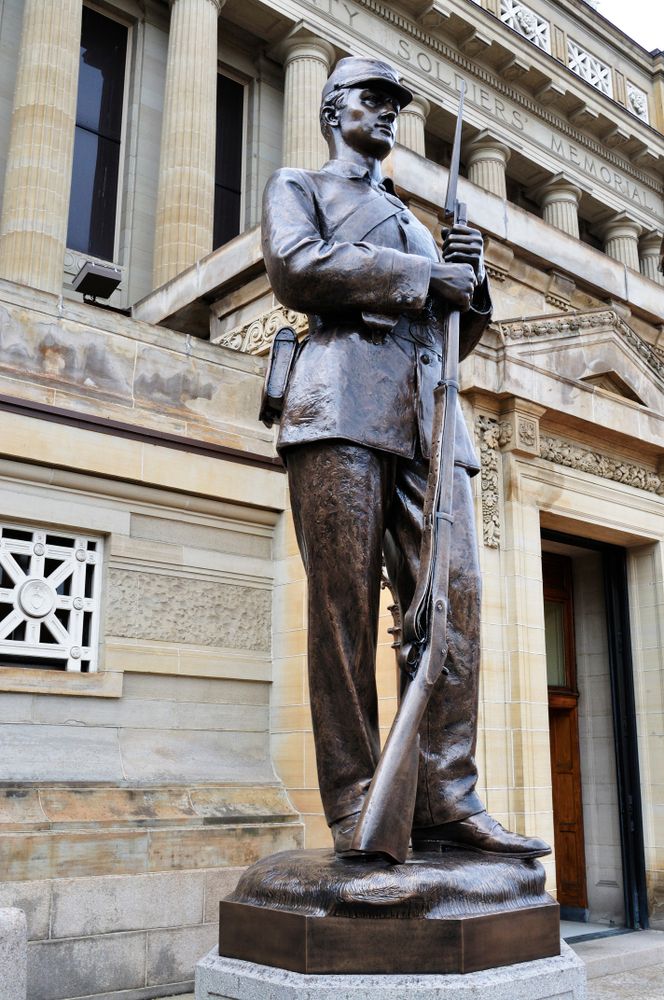 Soldiers memorial at Soldiers & Sailors Memorial Hall & Museum