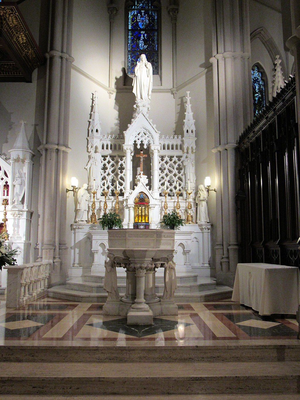 Baptismal area in St. Paul's Cathedral