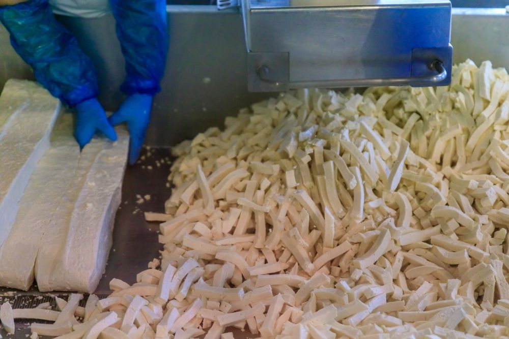 Cheese making process at Beecher's Handmade Cheese