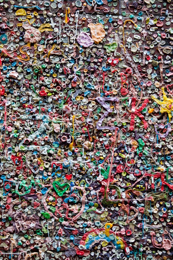 Daytime view of The Gum Wall