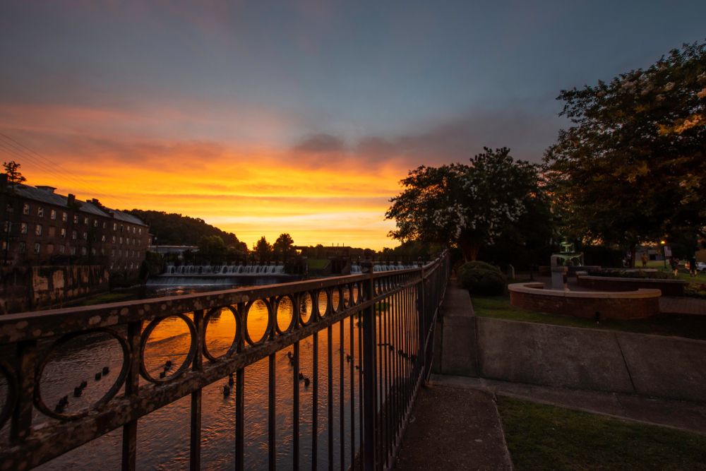 Beautiful sunset from Heritage Park