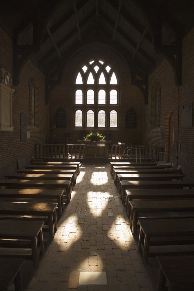 Interior of Jamestown Memorial Church