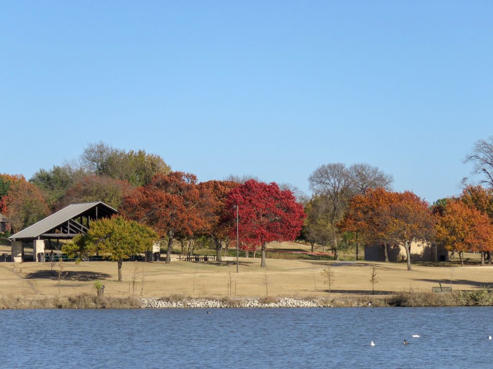 The waters of Bob Woodruff Park
