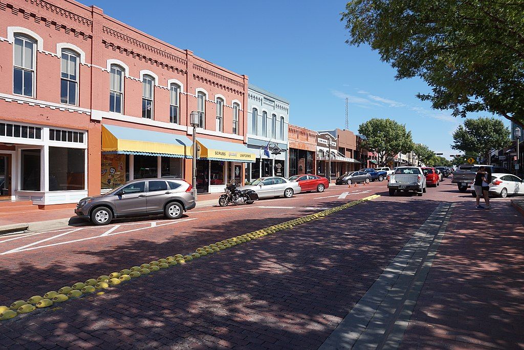 Shops along the Historic Downtown Plano