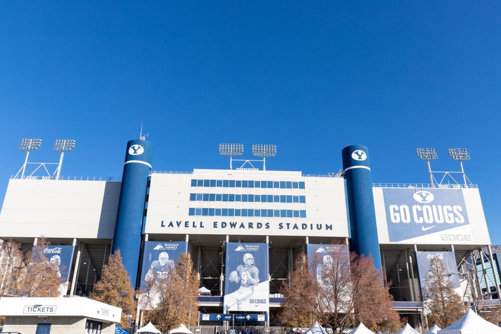 A stadium at Brigham Young University