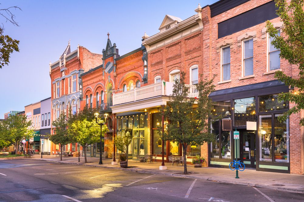 Shops along Downtown Provo