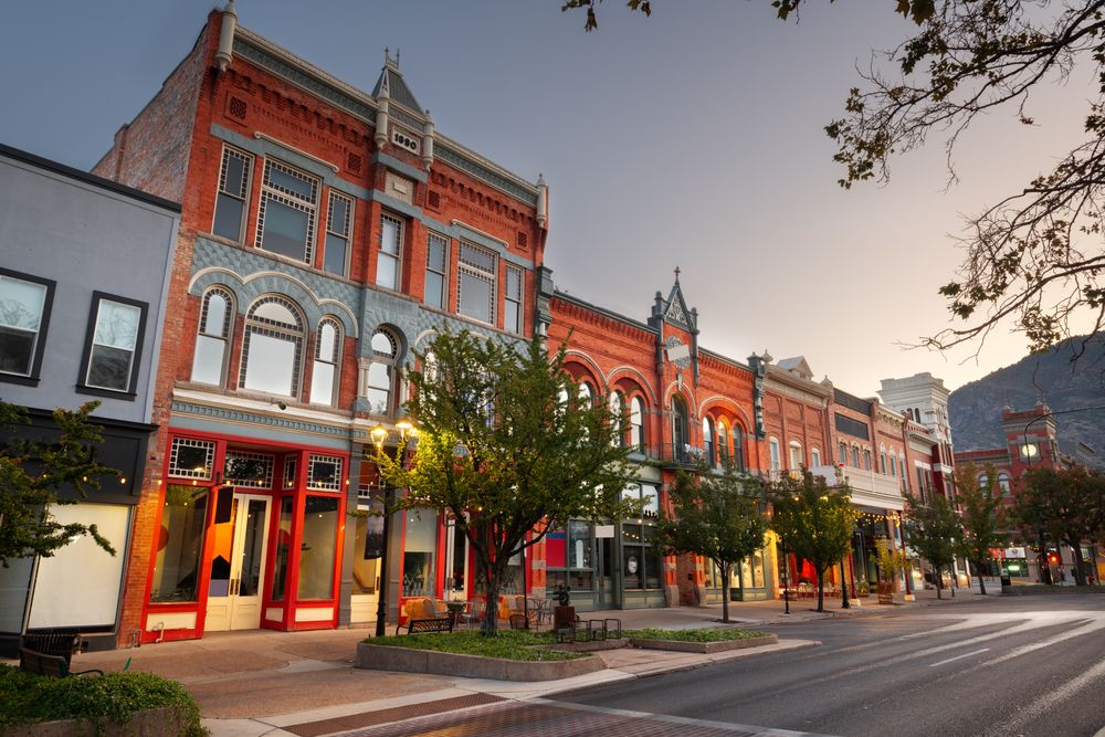 Buildings along Downtown Provo