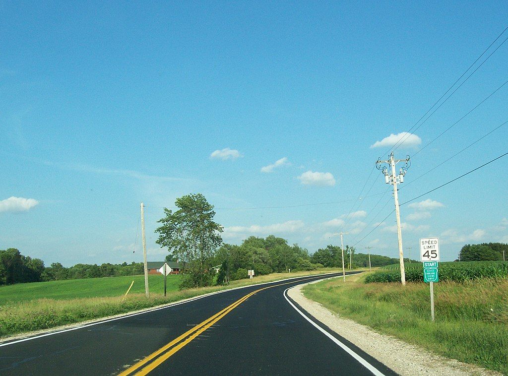The road of Kettle Moraine Scenic Drive