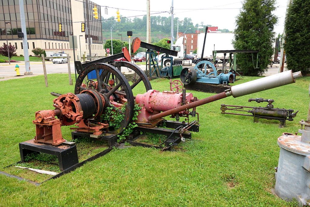 Outdoor display at Oil and Gas Museum