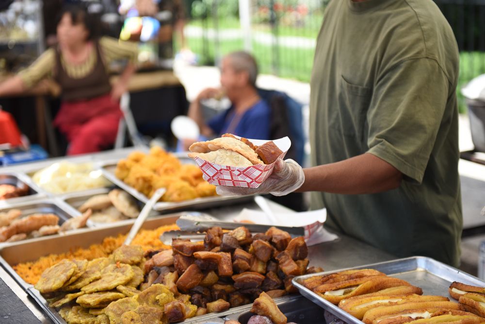 Street food at Jackson Heights