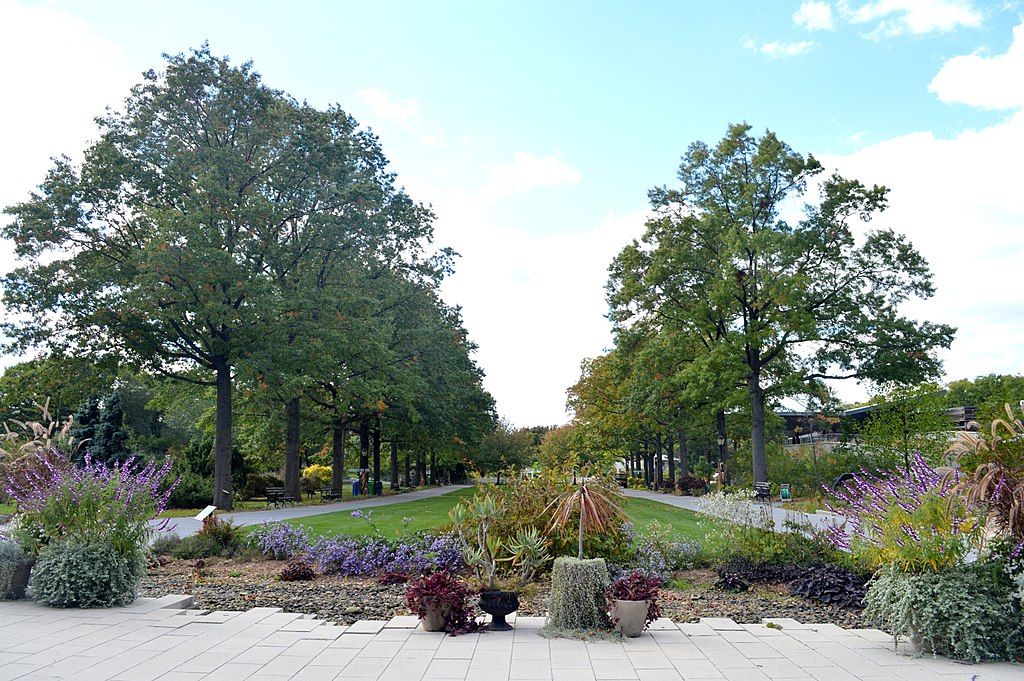 Plaza of Queens Botanical Garden