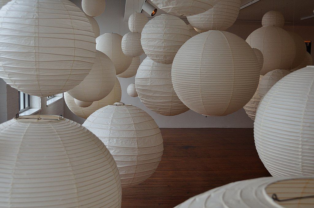 Lantern art in the Noguchi Museum