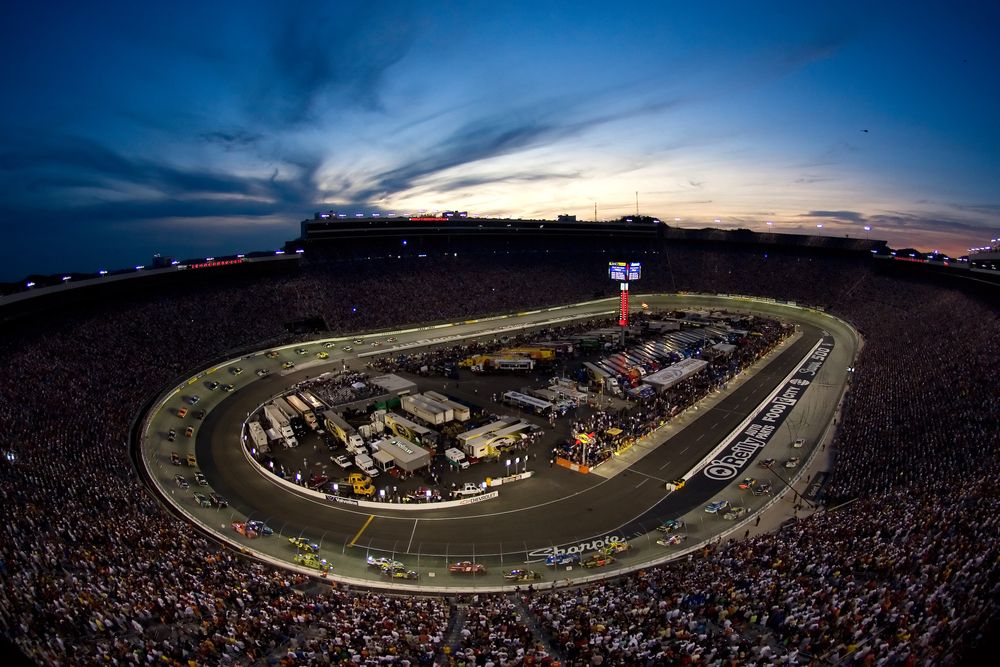 Aerial view of Bristol Motor Speedway