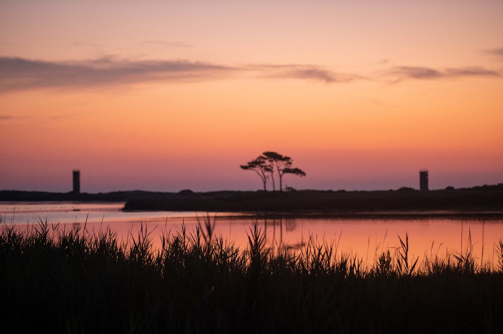 Scenic sunset at Gordons Pond