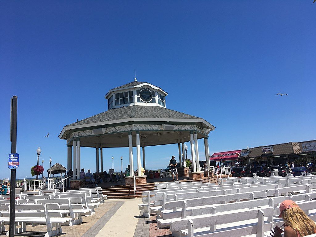 Daytime view of the Rehoboth Beach Bandstand