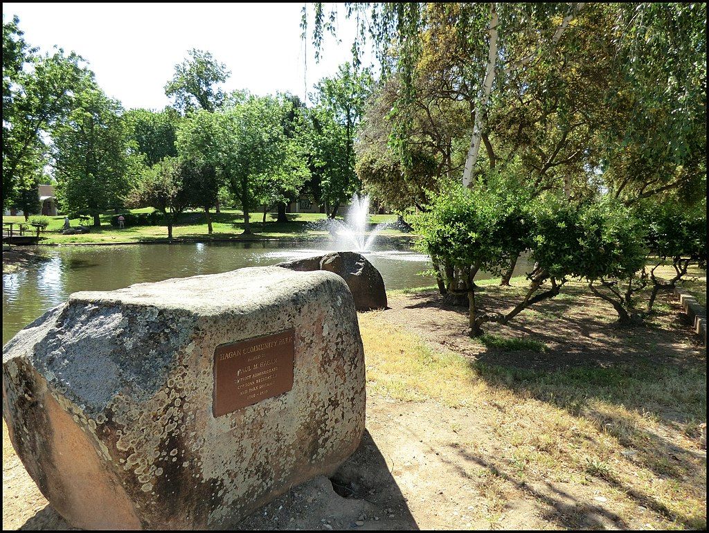 A pond at Hagan Community Park