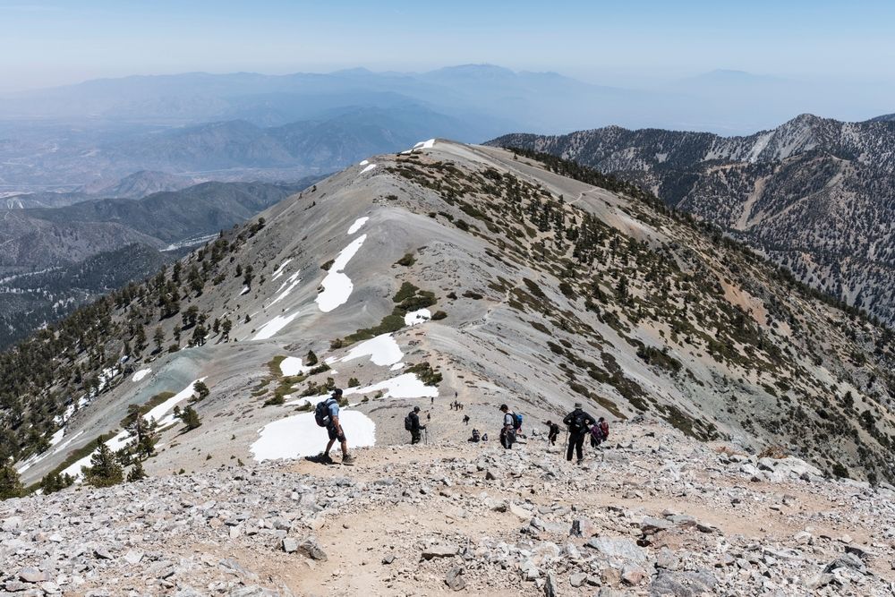 Hikers at Mount San Antonio
