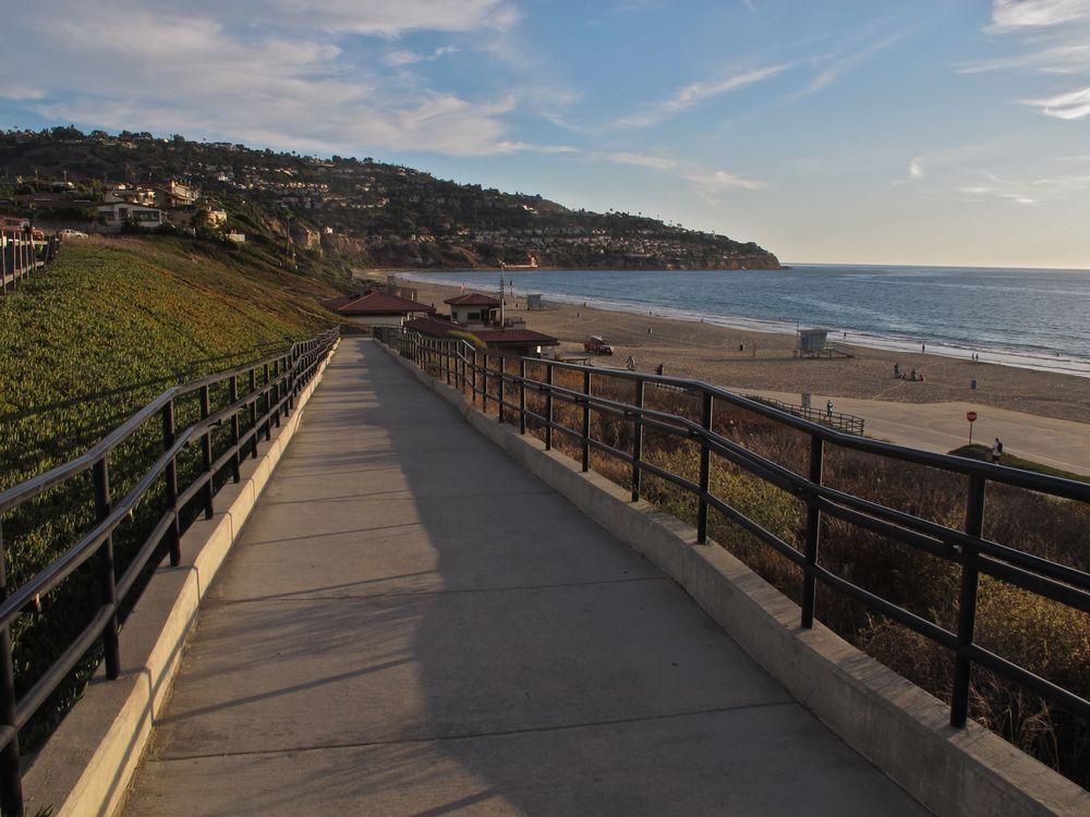 A walkway at Torrance Beach