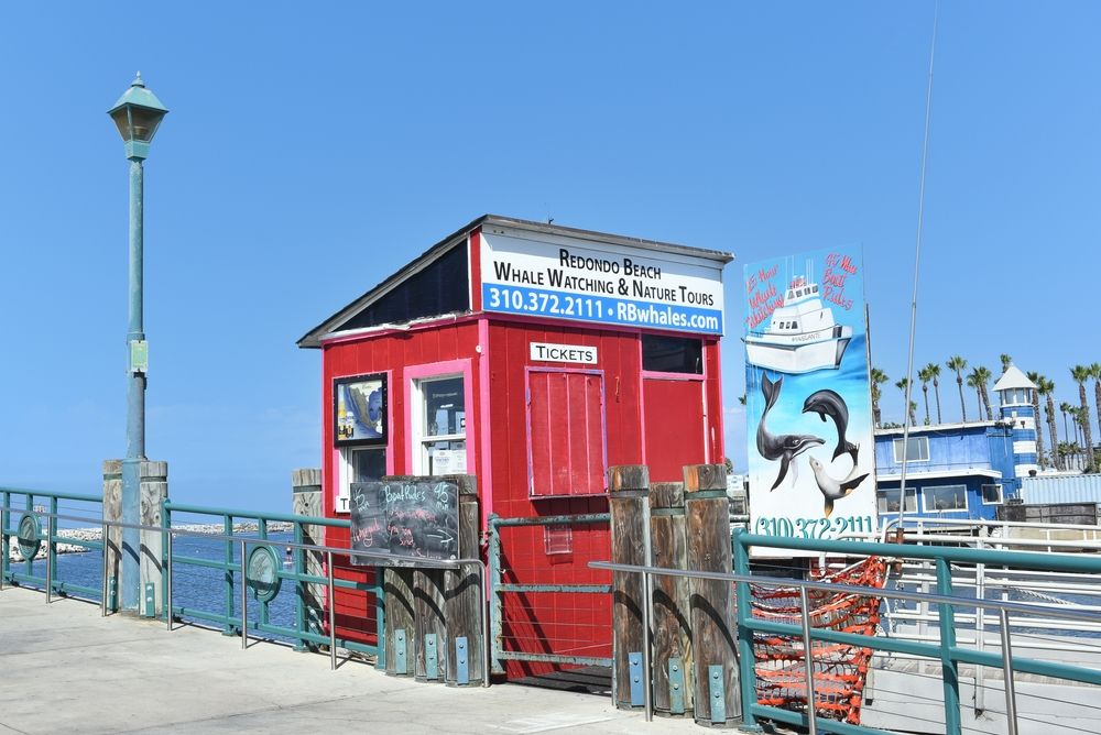 Ticket booth fir Whale Watching and nature tours