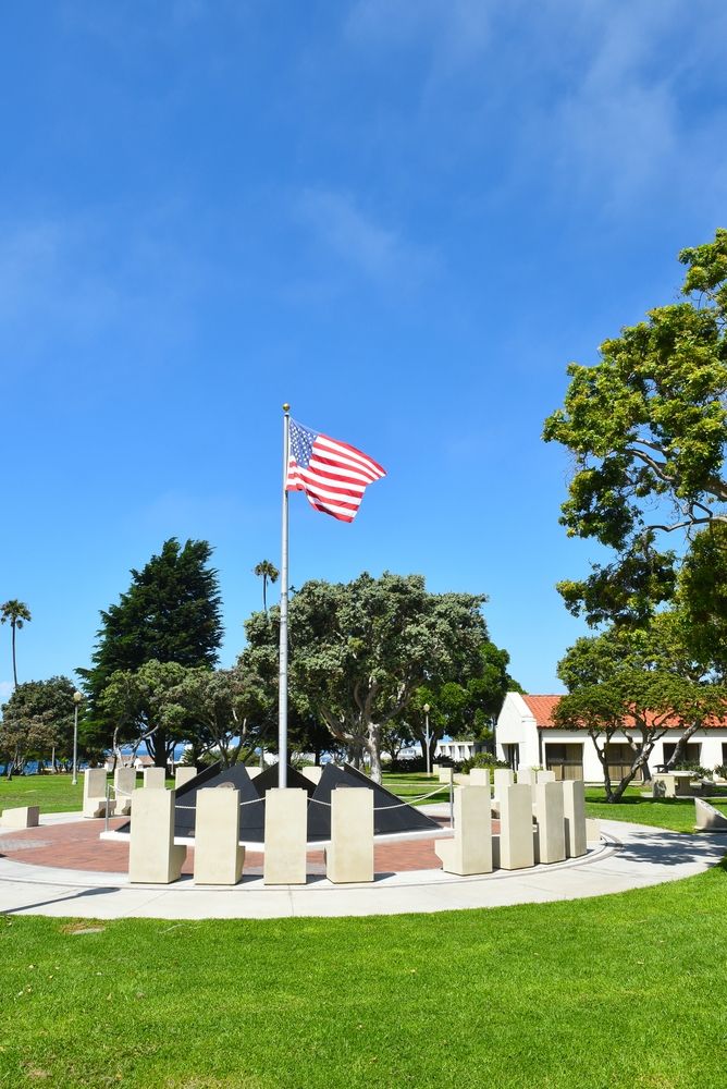 American flag at Veterans Park