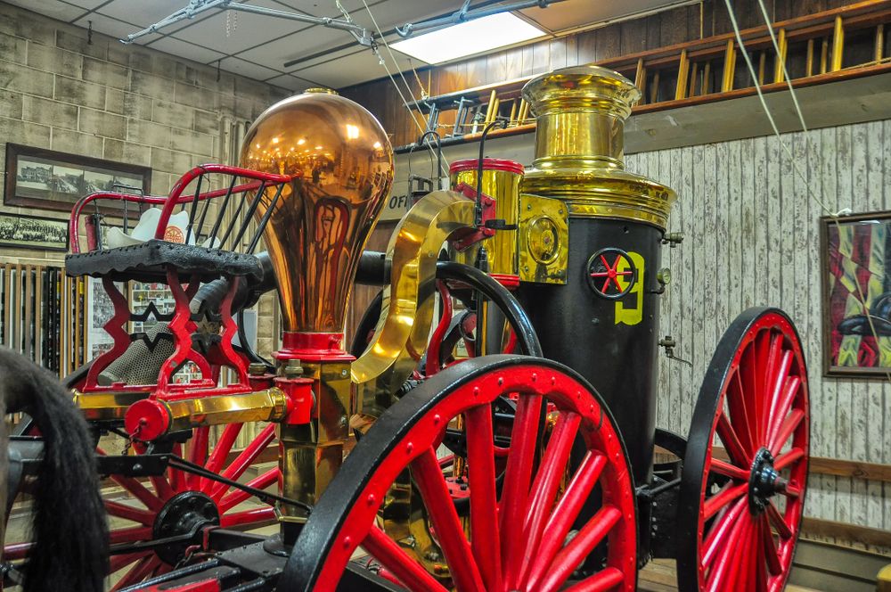 Old Fire Engine in Oklahoma State Firefighters museum