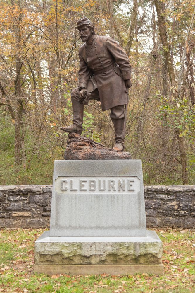 General Cleburne monument at Ringgold Gap Battlefield