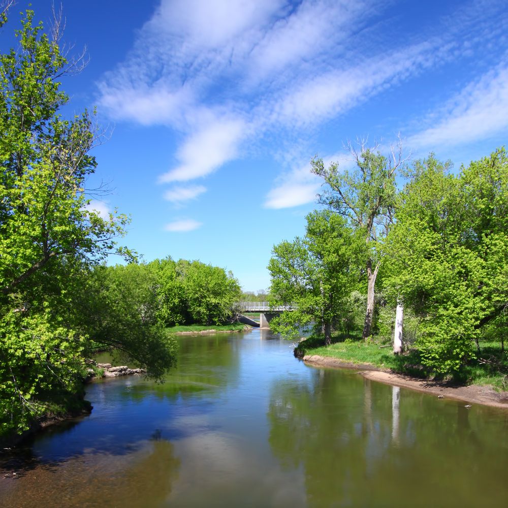 The waters of Blackhawk Springs Forest Preserve