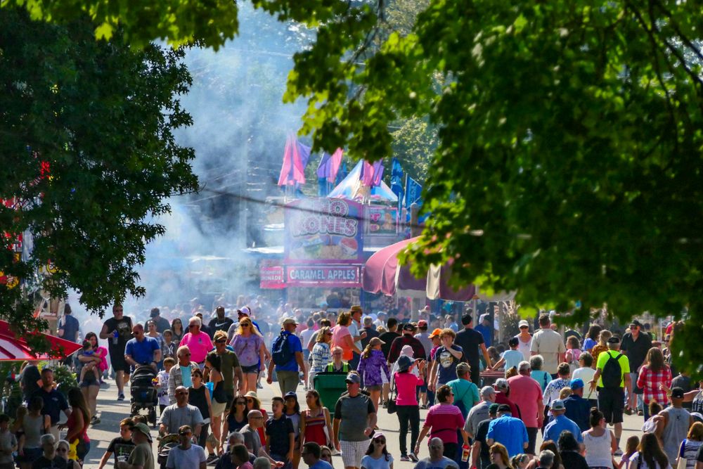 People at Dutchess County Fairgrounds