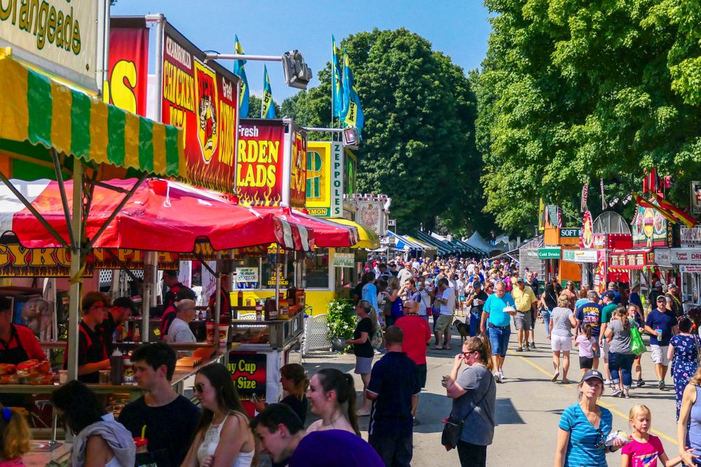 Food stalls at Dutchess County Fairgrounds