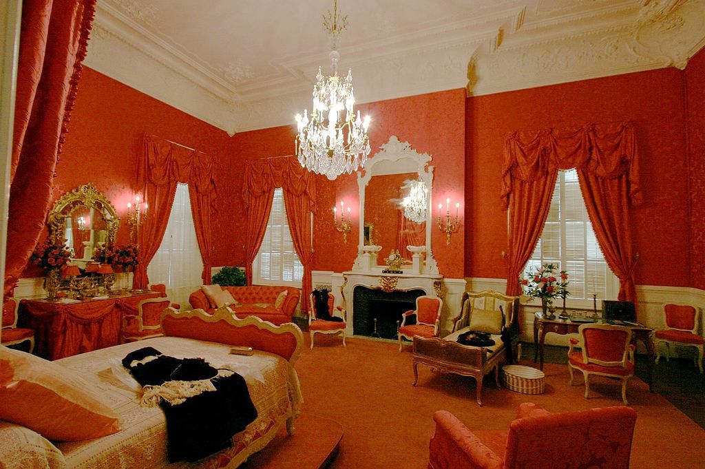 One of the bedrooms in Staatsburgh State Historic Site