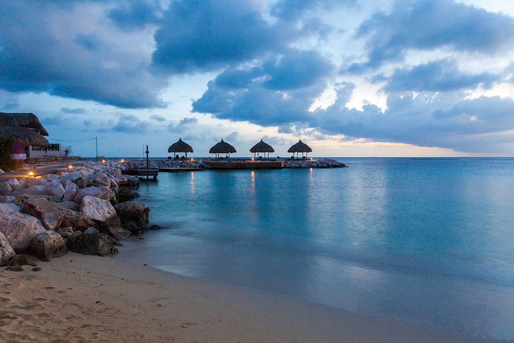 Sunset in Blue Bay