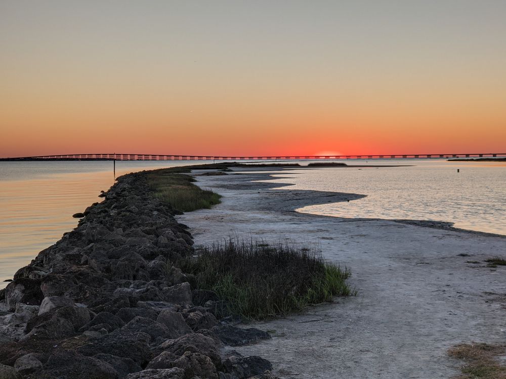Sunset at Goose Island State Park