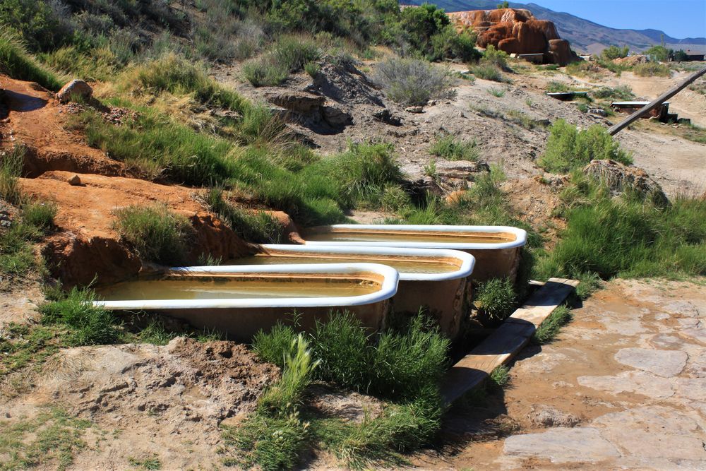Hot tubs of Mystic Hot Springs