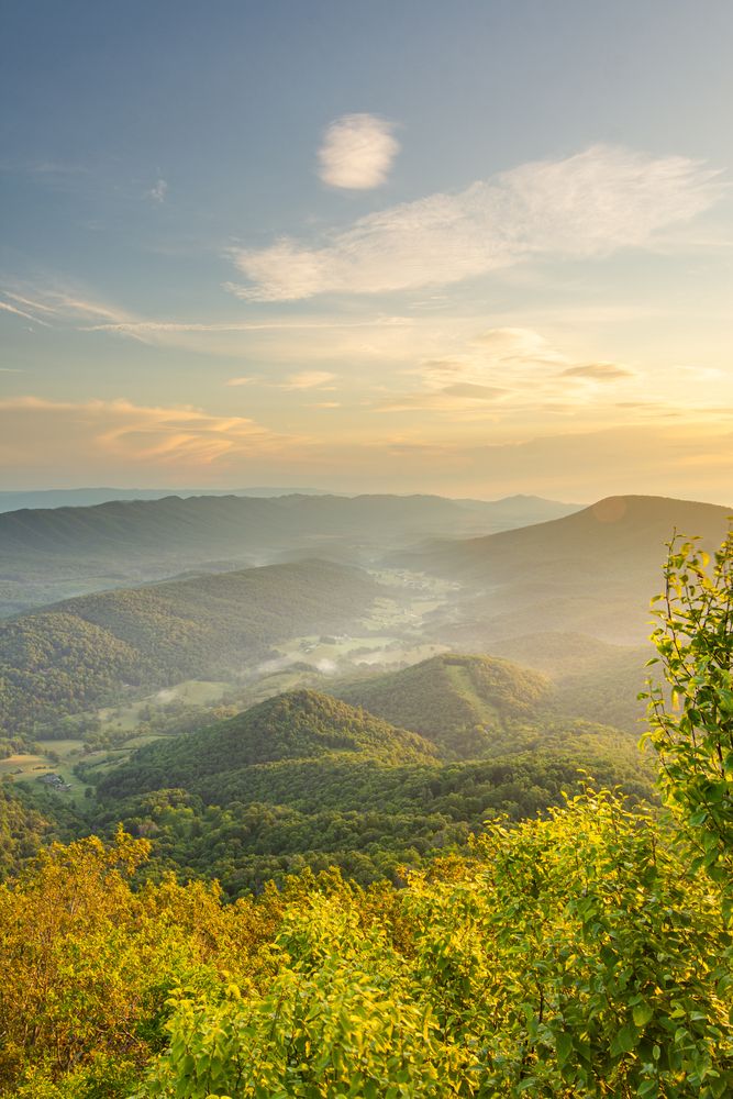 Scenic view from McAfee Knob