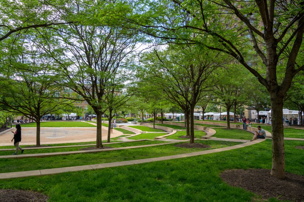 The grounds of Reston Town Center