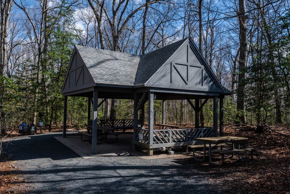 A gazebo at Walker Nature Center