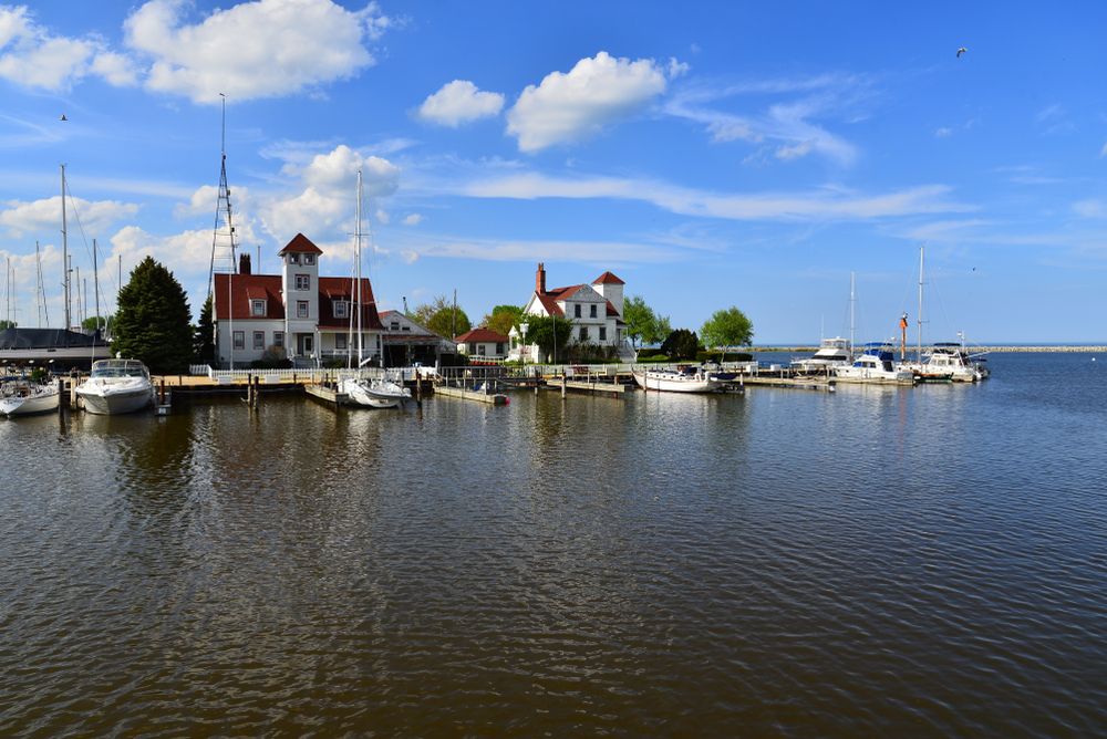 Coast guard station at Root River