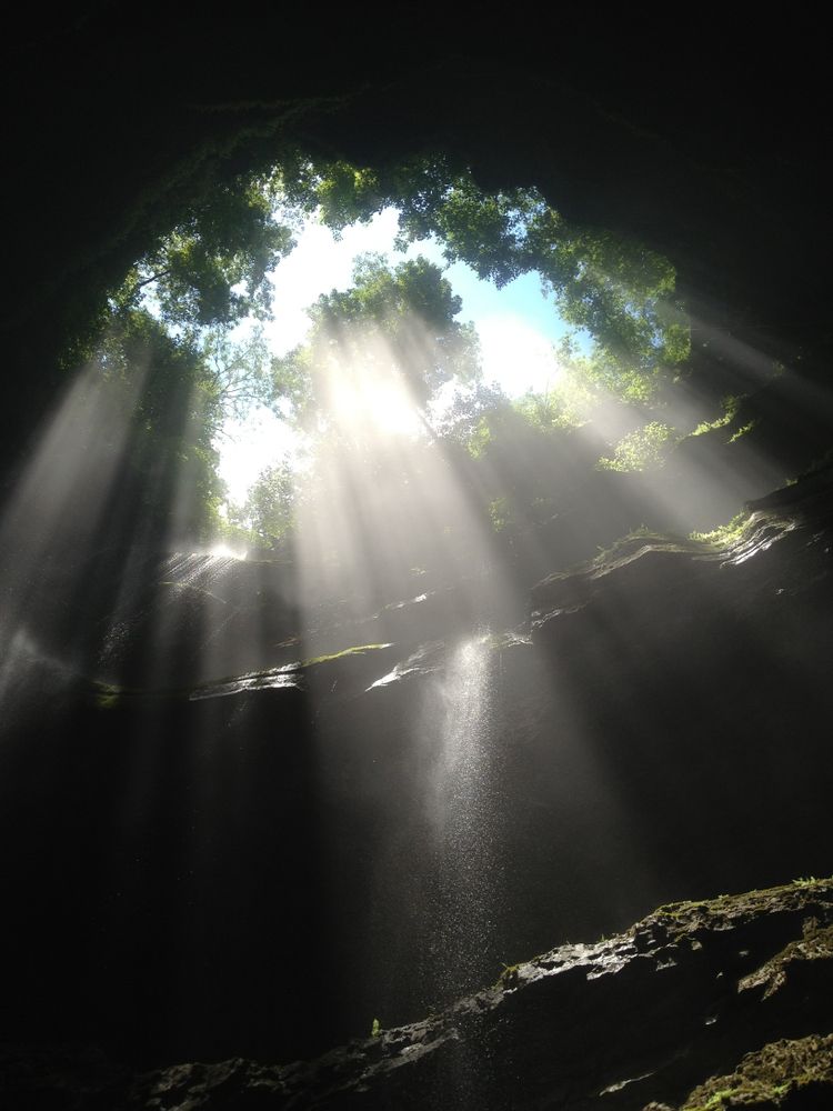 View from inside the Neversink Pit