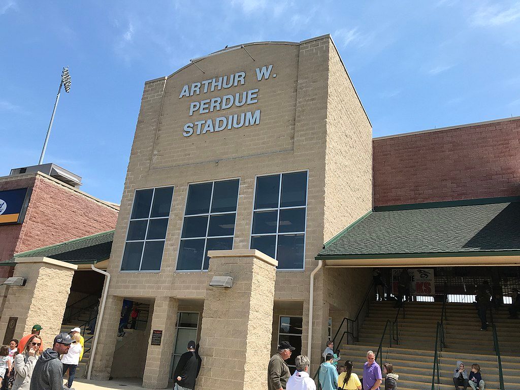 Exterior of Arthur W. Perdue Stadium