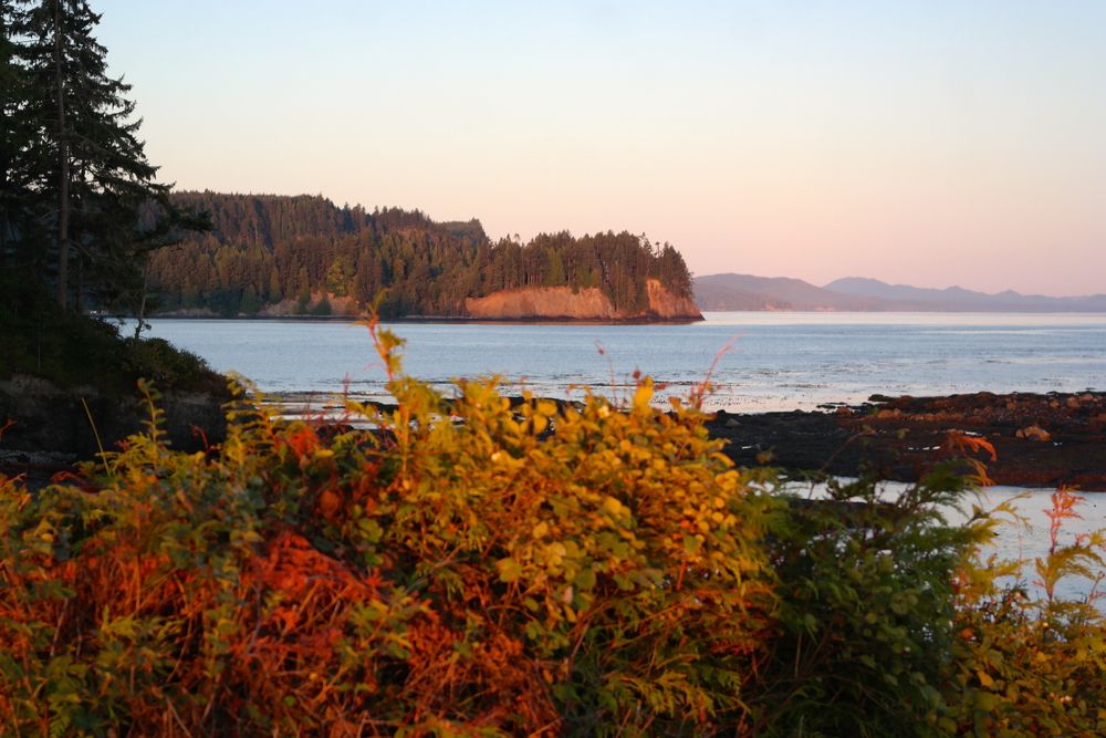 Sunset illuminating the Salt Creek Recreational Area