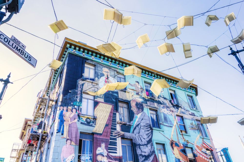 Daytime view of a San Francisco Mural