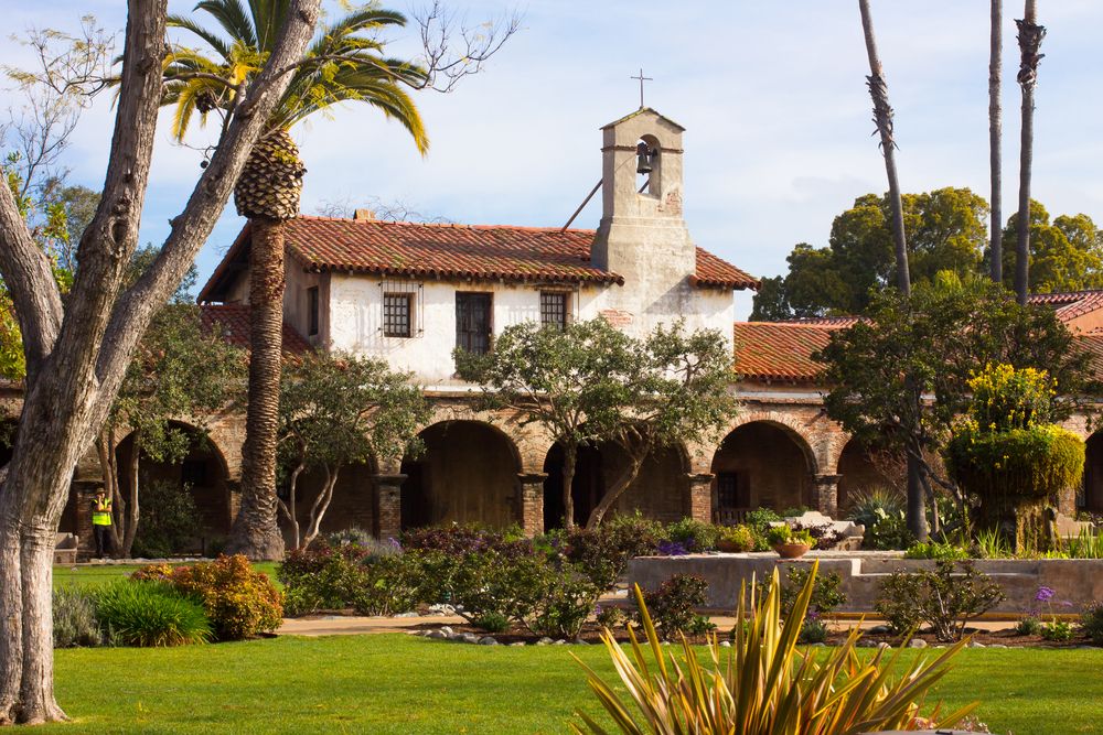 Exterior of Mission San Juan Capistrano.