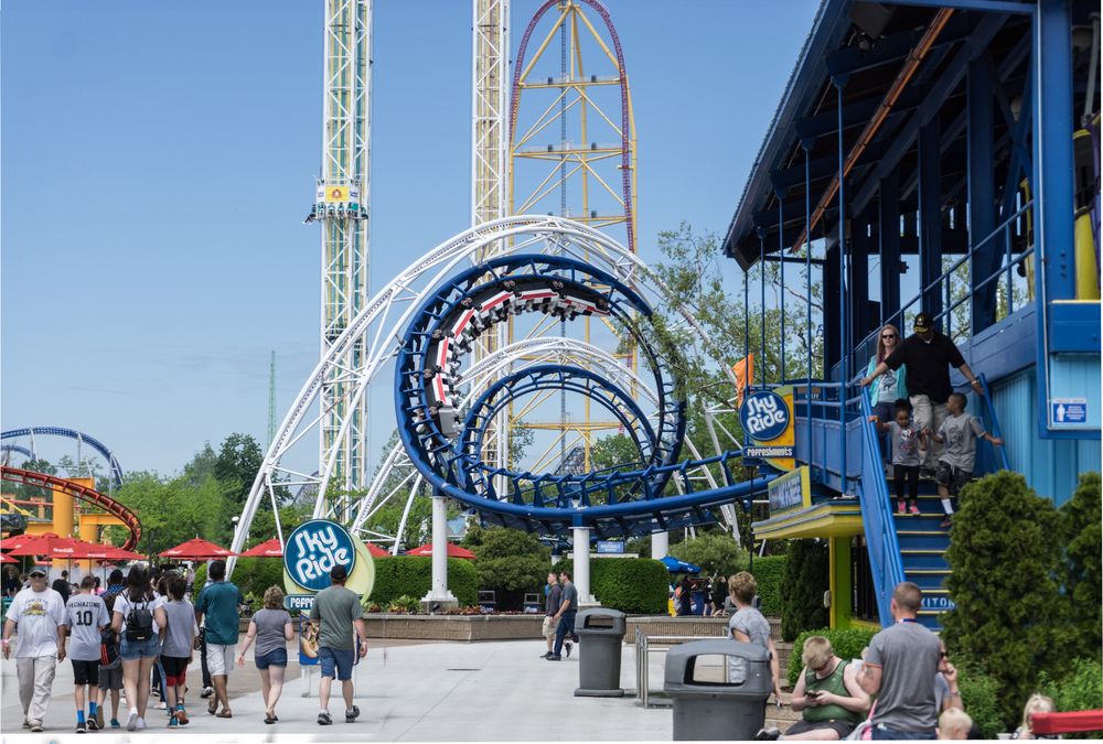 Sky ride in Cedar Point