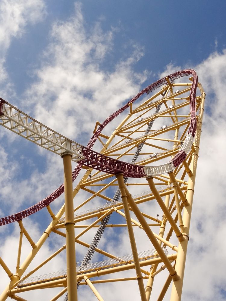 Part of a rollercoaster ride in Cedar Point